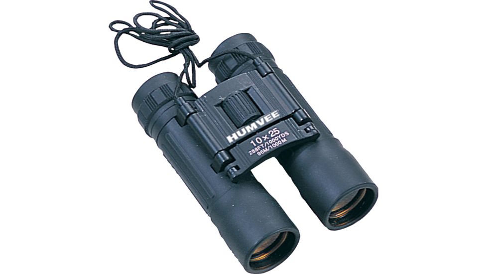 Humvee Rubber Armor Coated 10x25 Binoculars HMV1025B