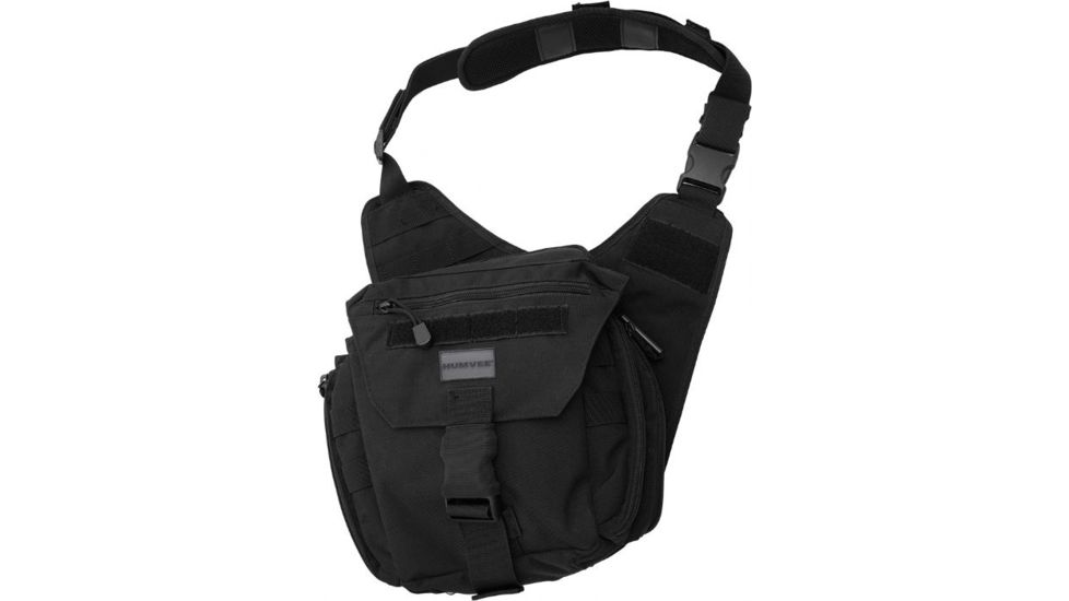 Humvee Shoulder Bag, Black HMV-GB-10BLK
