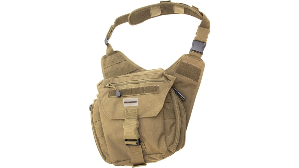 Humvee Shoulder Bag, Tan HMV-GB-10TAN