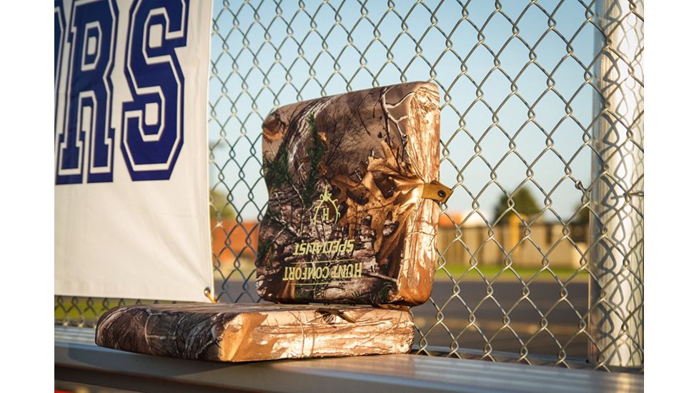 Hunt Comfort Specialist Super Light GelCore Folding Seat, Realtree Extra Camo, 16x4x2.5in HCSC80G