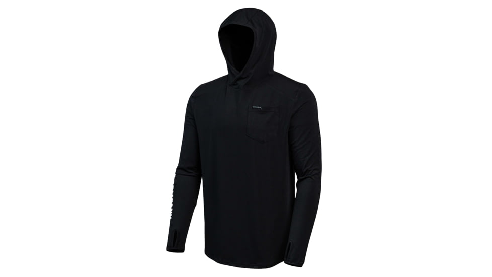 Hunt SUN RIVER BAMBOO HOODIE - BLACK, MKC-001440