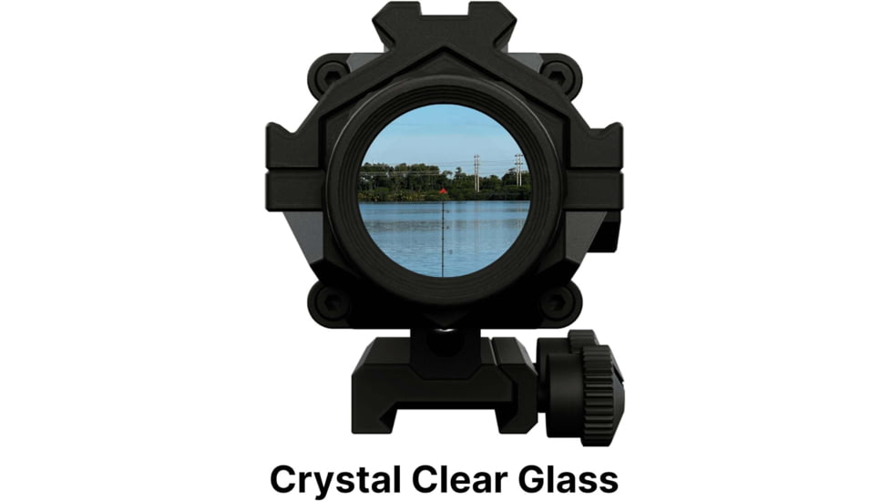 Hunt World USA Saturn 4x32mm Tactical Rifle Scope, 32mm Tube, Prismatic, Black, NSN -, S4x32