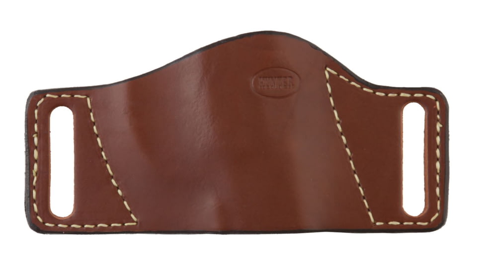 Hunter Company Leather Belt Slide Holster, S&amp;W M&amp;P, Ruger Sr9, SR40, P93, P94, P95, Similar Semi Auto Frames, Chestnut Tan, Medium, Chestnut Tan, 1504