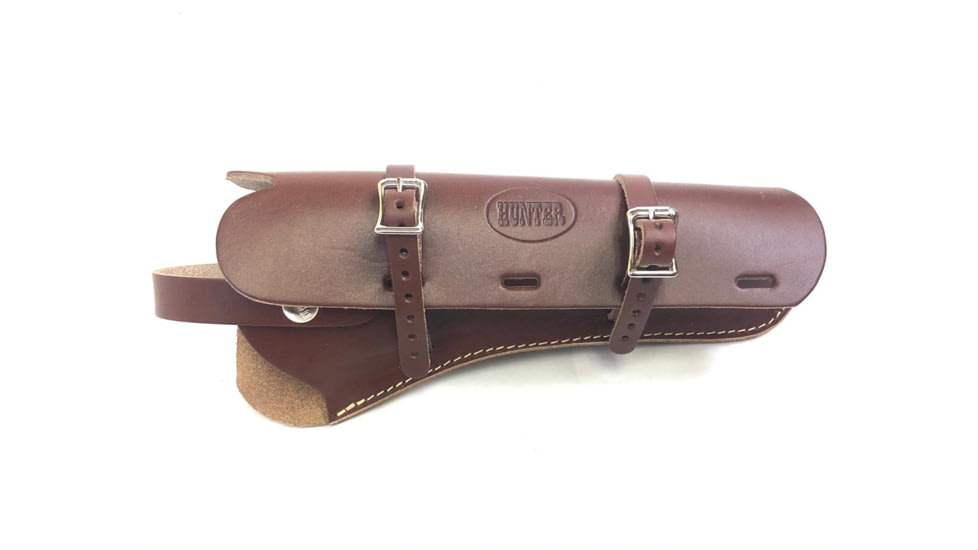 Hunter Company Scoped Handgun Holster for Large Frame Single Action Firearms, Chestnut Tan, 068-100-10