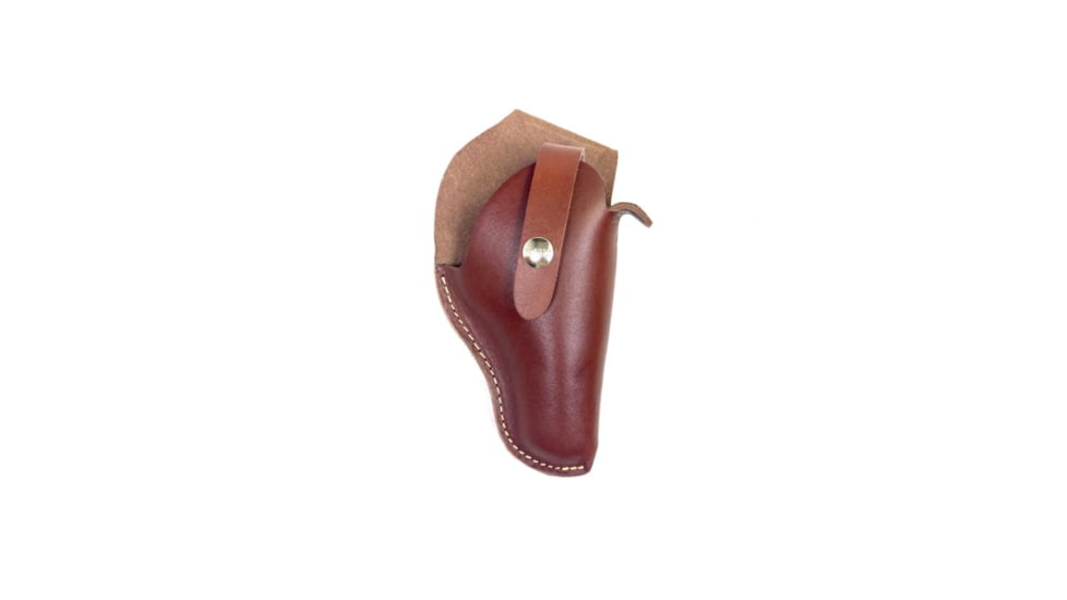 Hunter Company Sure-Fit Leather Belt Holster for Large Frame Double Action Revolvers, Chestnut Tan, 2200-12L