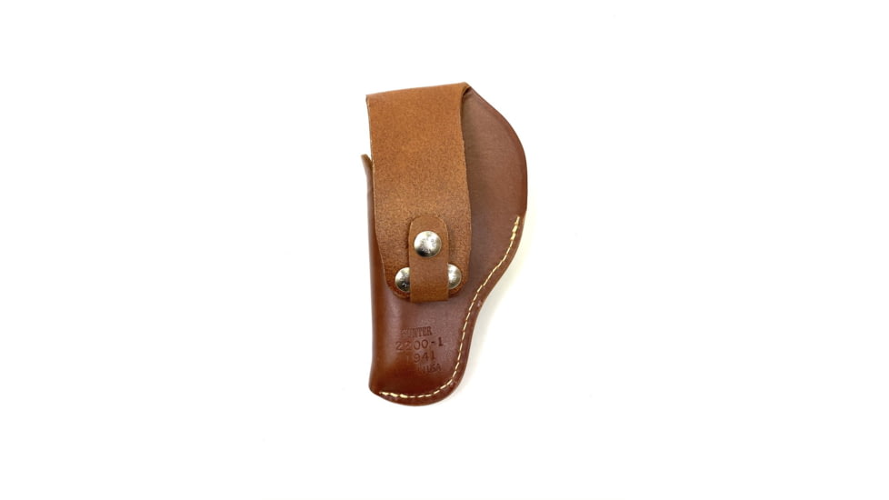 Hunter Company Sure-Fit Leather Belt Holster for Medium Semi-Automatics, Chestnut Tan, 2200-2L