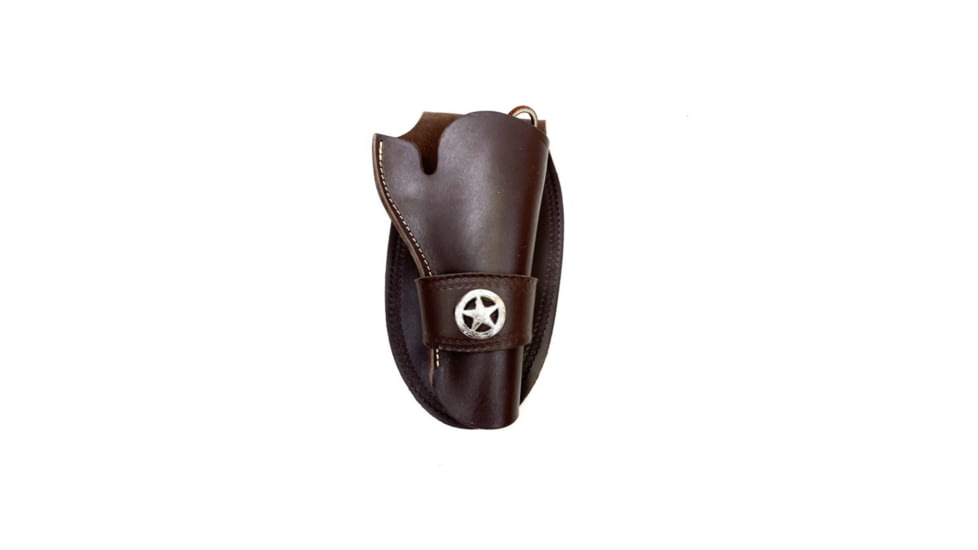 Hunter Company Western Single Loop Holster w/ Concho, Large Frame Single Action Firearms, 5.5-6.5in Barrels, Right Hand, Antique Brown, 1082C-40, Antique Brown, 1082C-40