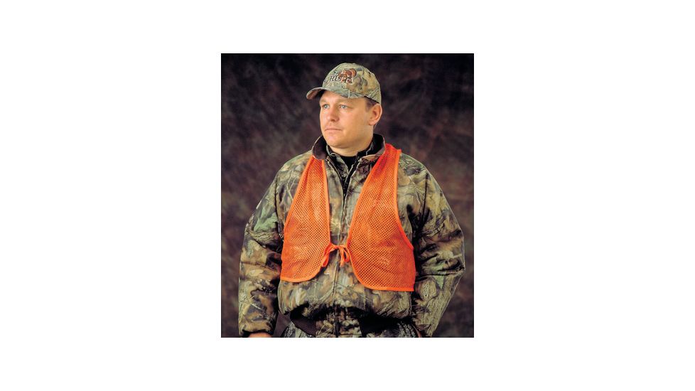 Hunters Specialties Adult Mesh Safety Vest Orange 02006