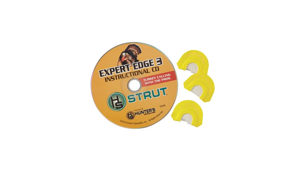 Hunters Specialties Expert Edge 3 Includes Premium Flex E-Z Rasp/Raspy Old Hen/Derringer Calls And Instructional CD