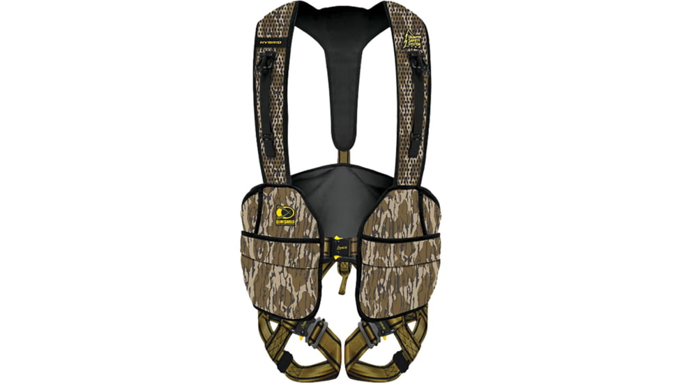 Hunter Safety System Hybrid Harness w/Elimishield, Mossy Oak Bottomland, Medium/Large, HYBRID-M-2XL/3XL