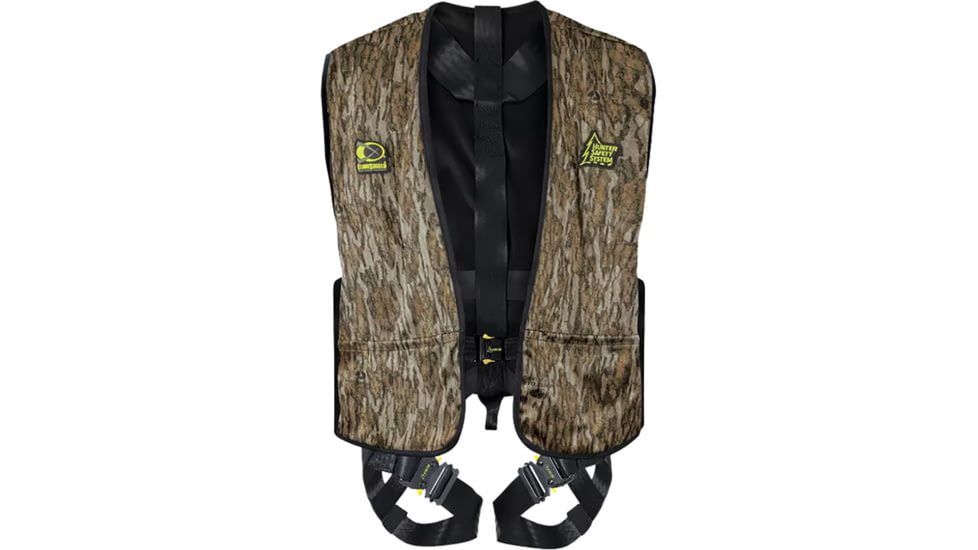 Hunter Safety System Treestalker Harness, Mossy Oak Bottomland, Large/Extra Large, TREE-M-L/XL