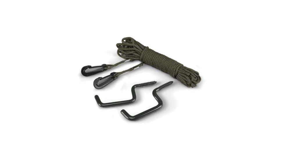 Hunters Specialties Bow Holder w/Rope, 2pk, Black, HS-00796