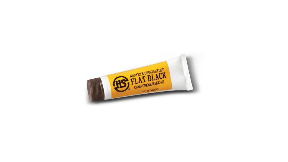 Hunters Specialties Flat Camo Creme Tube Makeup, 3oz, FlatBlack, HS-00271