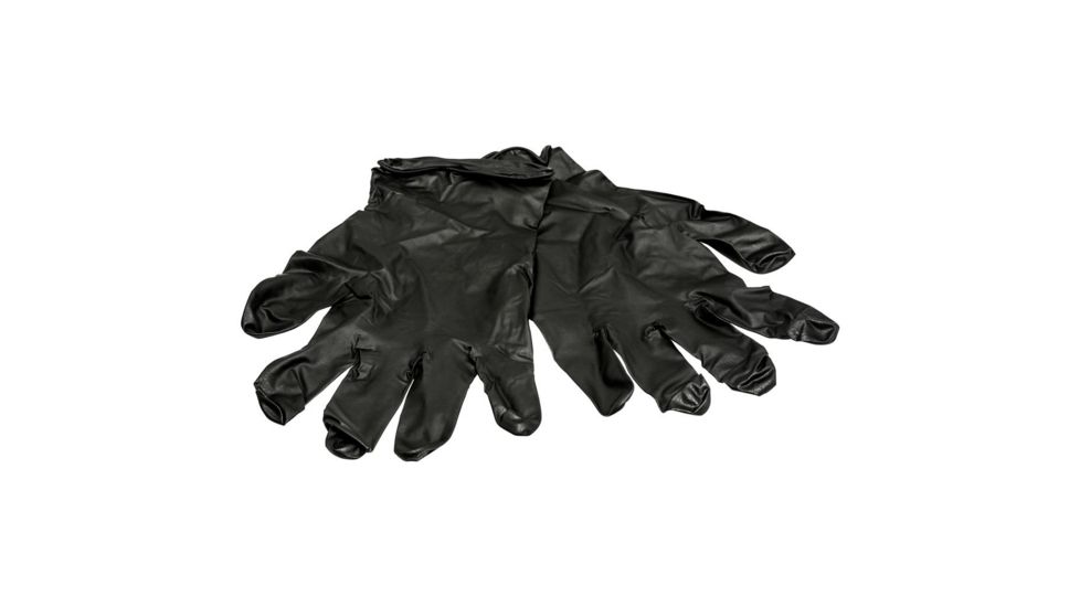 Hunters Specialties Nitrile Field Dressing Gloves, Black, Pack of 10, 100047
