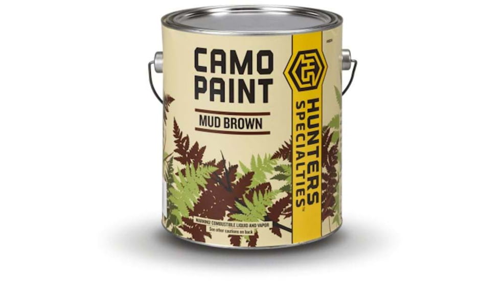 Hunters Specialties Permanent Camo Paint, Quart, Mud Brown, Camo, HS-00361