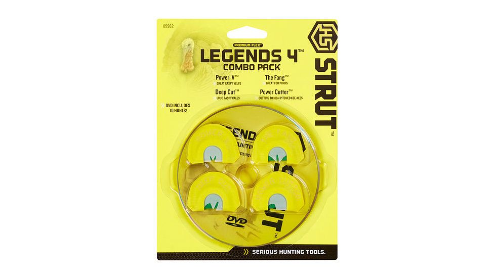 Hunters Specialties Strut Legends Turkey Call, Combo 4 pk., 5932