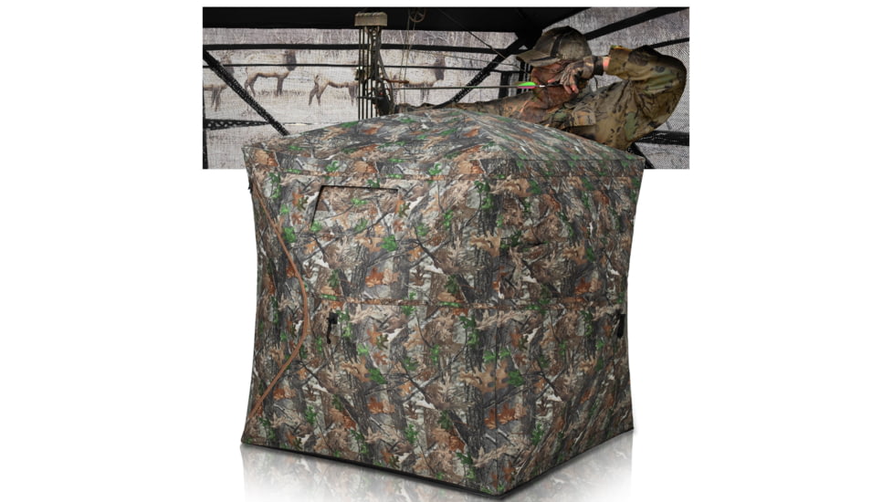 Huntsen See Through Hunting Blind Pop-Up Ground Deer Blind 270 Degree, HT0036