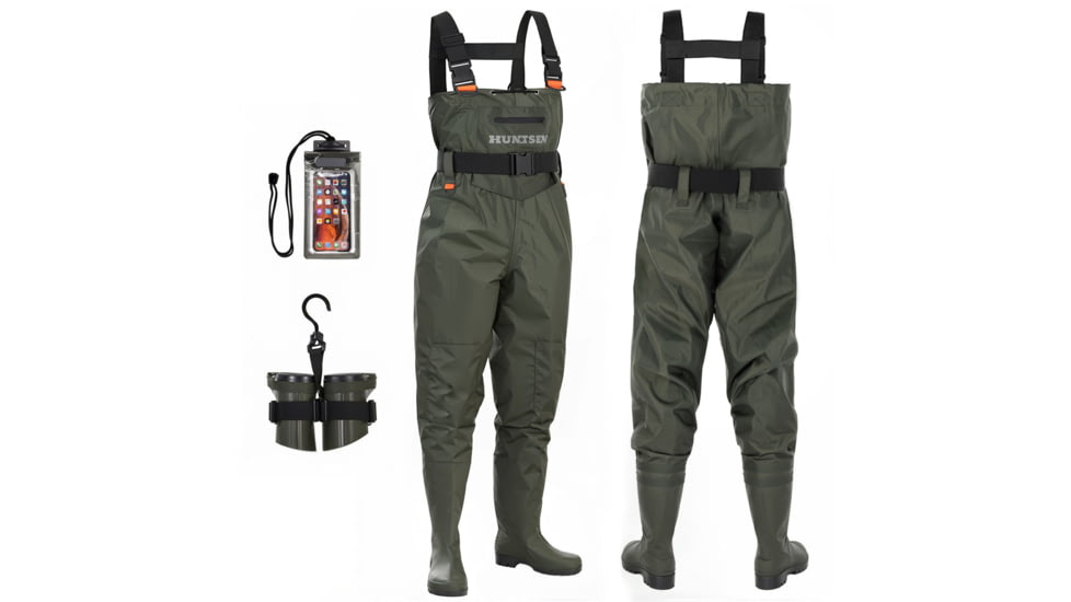 Huntsen Waterproof Fishing Hunting Chest Waders for Men &amp; Women, HT000004-1