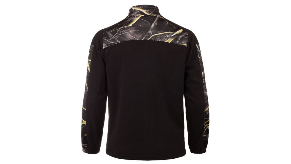 Huntworth Anti-pill Fleece 1/4 Zip Pullover - Mens, Black/Huntworth Kinetic, 2XL, E-957-BK/KN-2XL
