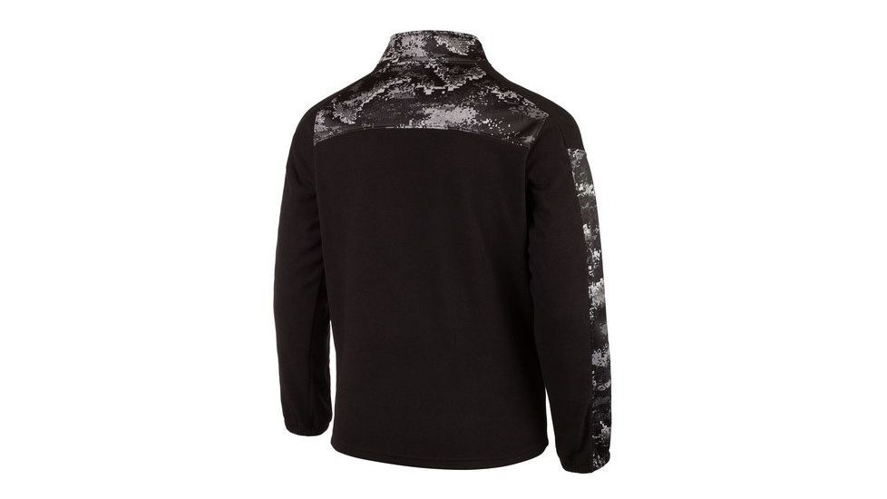 Huntworth Anti-Pill Fleece 1/4 Zip Pullover - Mens, Black/ Disruption Black, 2XL E-957-BK/DBK-2XL