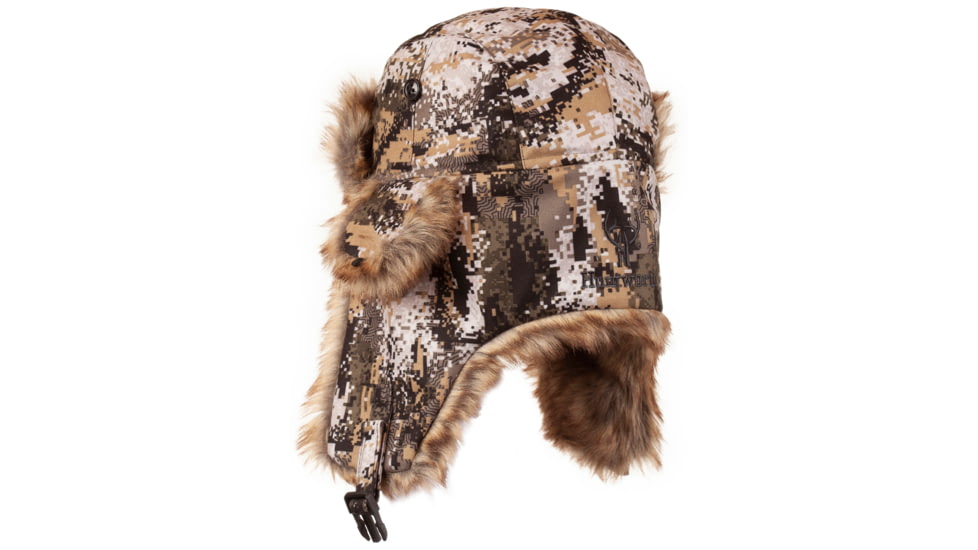 Huntworth Blackfoot Waterproof Thinsulate Insulated Faux Fur Camo Trapper Hat - Mens, Disruption, Extra Large, E-5536-DC-XL