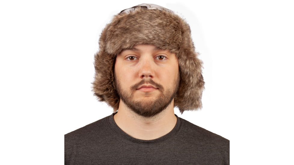 Huntworth Blackfoot Waterproof Thinsulate Insulated Faux Fur Camo Trapper Hat - Mens, Snow Camo, Medium, E-5536-20SCB-M