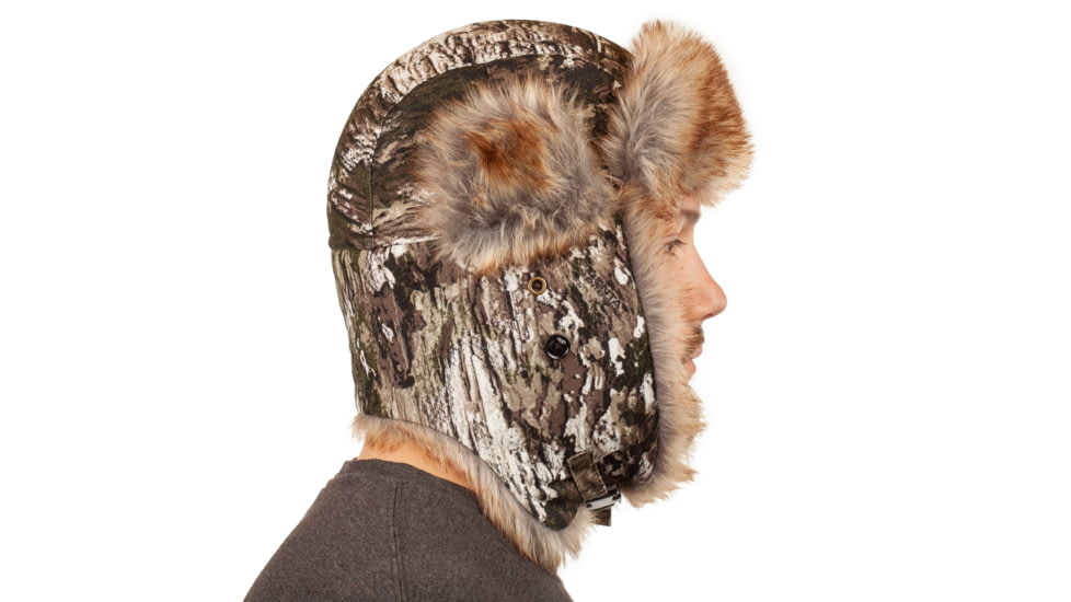 Huntworth Blackfoot Waterproof Thinsulate Insulated Faux Fur Camo Trapper Hat - Mens, Tarnen, Extra Large, E-5536-TRN-XL