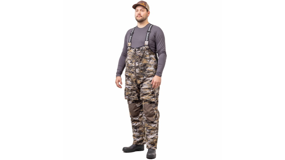 Huntworth Elkins Mid Weight Windproof Soft Shell Bib Overalls - Mens, Disruption, Medium, E-9610-DC-M