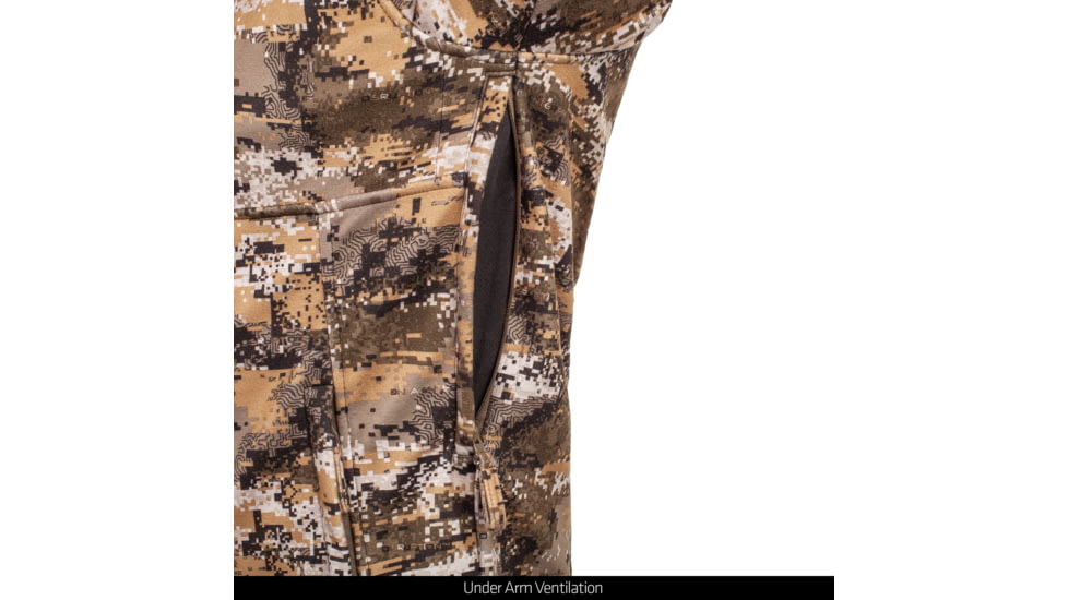Huntworth Elkins Mid Weight Windproof Soft Shell Jacket Grid Fleece Interior - Mens, Disruption, Extra Large, E-9501-DC-XL
