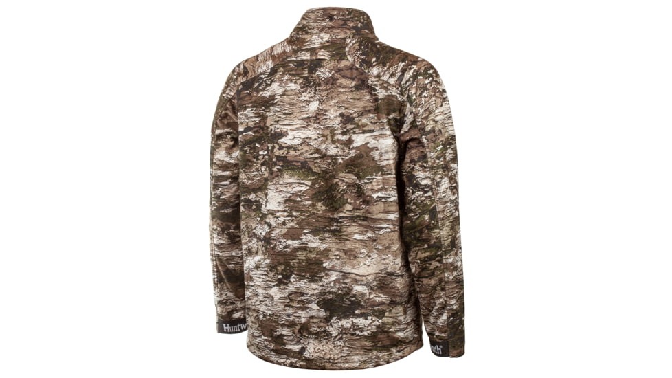 Huntworth Elkins Mid Weight Windproof Soft Shell Jacket Grid Fleece Interior - Mens, Tarnen, Large, E-9501-TRN-L