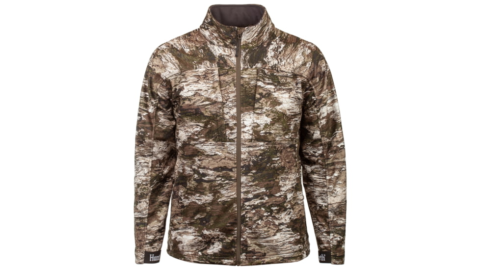 Huntworth Elkins Mid Weight Windproof Soft Shell Jacket Grid Fleece Interior - Mens, Tarnen, Large, E-9501-TRN-L