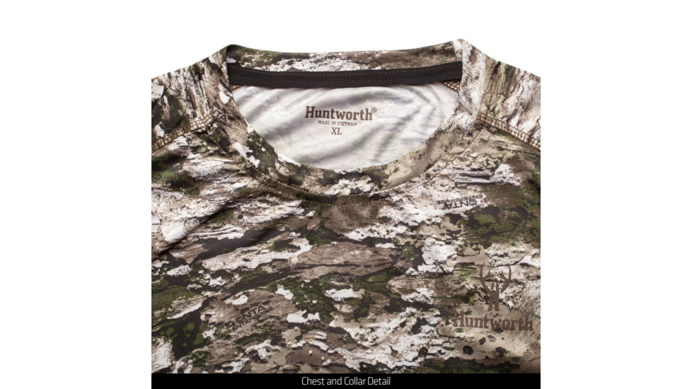 Huntworth Fallon Light Weight Performance Polyester Long Sleeve Shirt - Mens, Tarnen, 4XL, E-9333-TRN-4XL