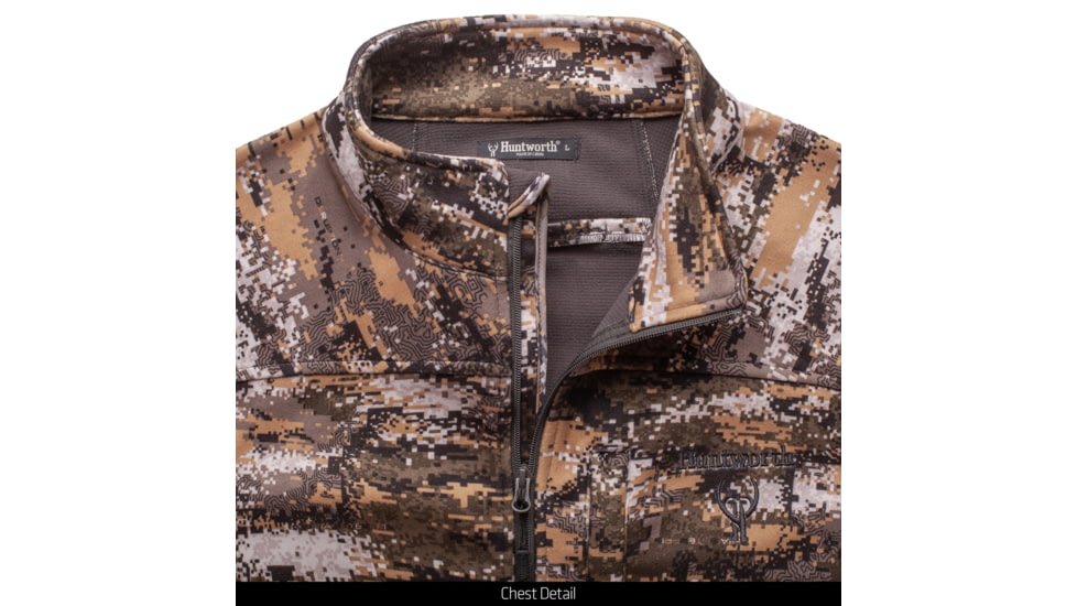 Huntworth Grafton Mid Weight Soft Shell Jacket Waffle Fleece Interior - Mens, Disruption, 4XL, E-9172-20DC-4XL