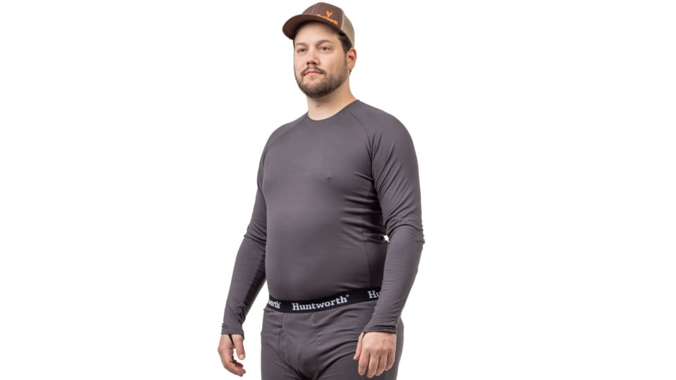 Huntworth Casper Heat Boost Heavyweight Base Layer Shirt - Men's, Dark Gray, 2XL, E-9604-DG-2XL