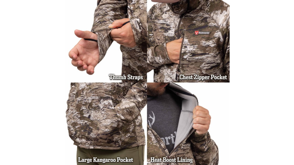 Huntworth Grayling Heat Boost Heavyweight Soft Shell Hoodie - Men's, Tarnen, 2XL, E-9622-TRN-2XL