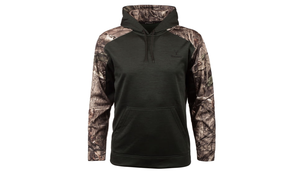 Huntworth Heather Performance Fleece Hoodie - Mens, Heather Spruce and Hiddn, X-Large, E-9137-SP/HDN-XL