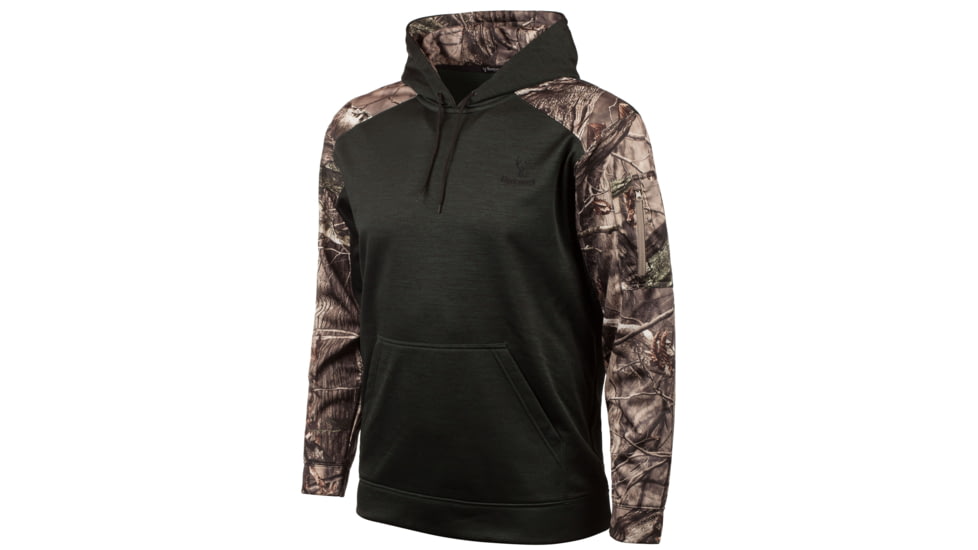Huntworth Heather Performance Fleece Hoodie - Mens, Heather Spruce and Hiddn, X-Large, E-9137-SP/HDN-XL
