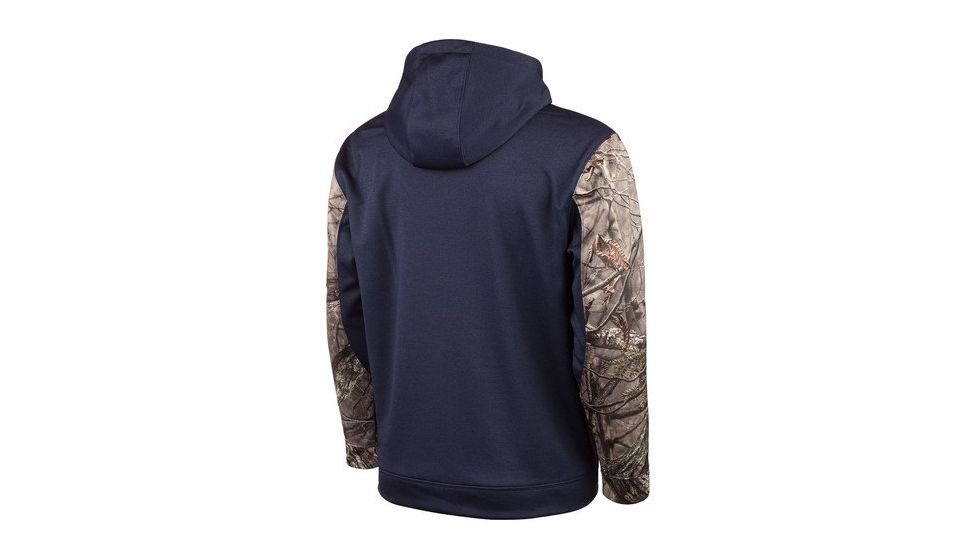 Huntworth Hunting Performance Fleece Mens Hoodie, Heather Navy/Hiddn, Extra Large E-9137-HN/HDN-XL