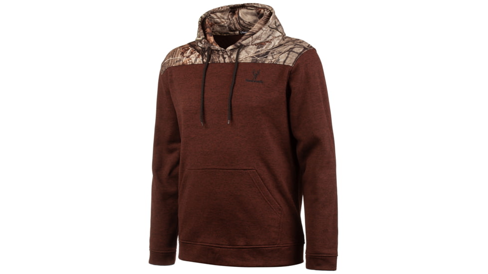 Huntworth Knit Jersey Hoodie Heather - Mens, Heather Brick / Hiddn, Large, E-9468-HR/HDN-L