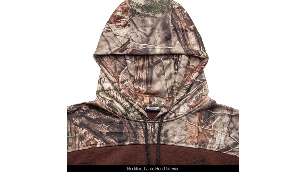 Huntworth Knit Jersey Hoodie Heather - Mens, Heather Brick / Hiddn, Large, E-9468-HR/HDN-L