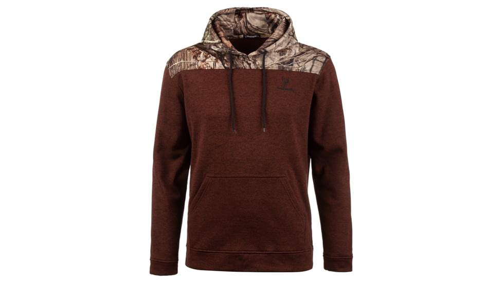 Huntworth Knit Jersey Hoodie Heather - Mens, Heather Brick / Hiddn, Large, E-9468-HR/HDN-L