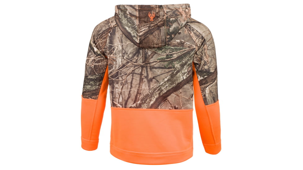 Huntworth Knit Jersey Hoodie - Youth Boys, Hiddn / Blaze, X-Large, E-9302-YB-HDN/BZ-XL