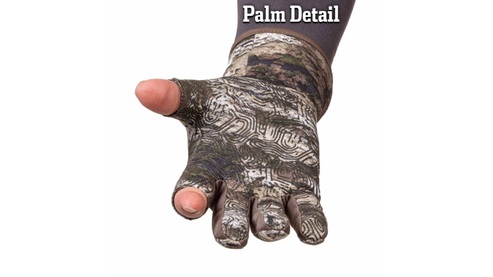 Huntworth Ames Light Weight Soft Shell Glove w/ 1/2 Fingers - Men's, Tarnen, Large, E-1471-TRN-L