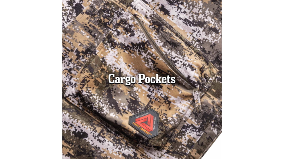 Huntworth Matterhorn Heat Boost Heavyweight Waterproof Lined Hunting Bib Overalls - Mens, Disruption, Extra Large, E-9541-DC-XL