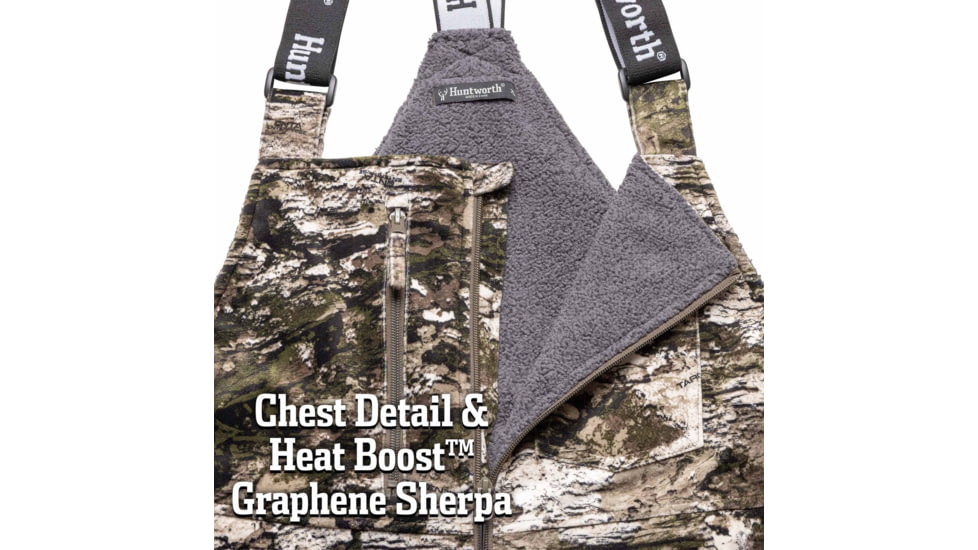 Huntworth Matterhorn Heat Boost Heavyweight Waterproof Lined Hunting Bib Overalls - Mens, Tarnen, Medium, E-9541-TRN-M