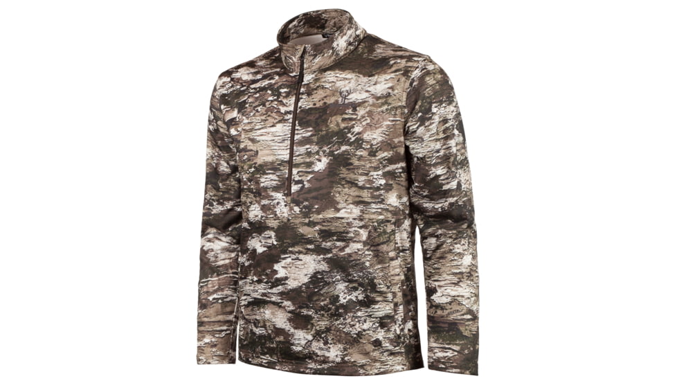 Huntworth Waycross Mid Weight Knit Jersey 1/2 Zip Pullover - Mens, Tarnen, Large, E-9374-TRN-L