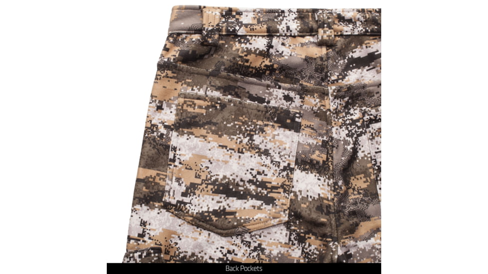 Huntworth Mid Weight Soft Shell Pants, Waffle Fleece Interior - Mens, Disruption, Large, E-9262-DC-L