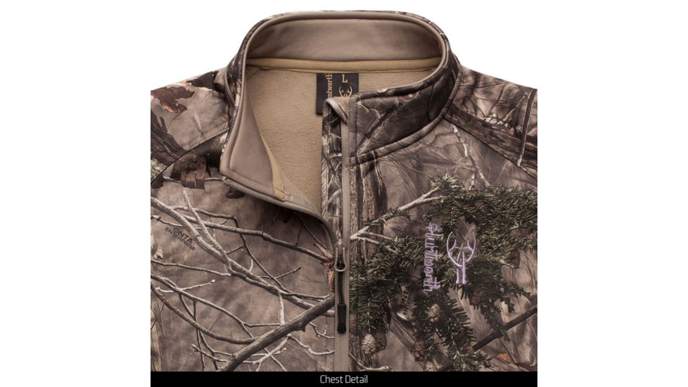 Huntworth Seneca Mid Weight Soft Shell Fleece Interior Hunting Jacket - Womens, Hidden, Medium, E-967-W-HDN-M
