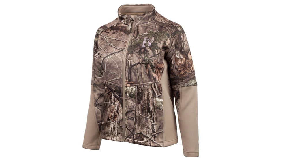 Huntworth Seneca Mid Weight Soft Shell Fleece Interior Hunting Jacket - Womens, Hidden, Medium, E-967-W-HDN-M