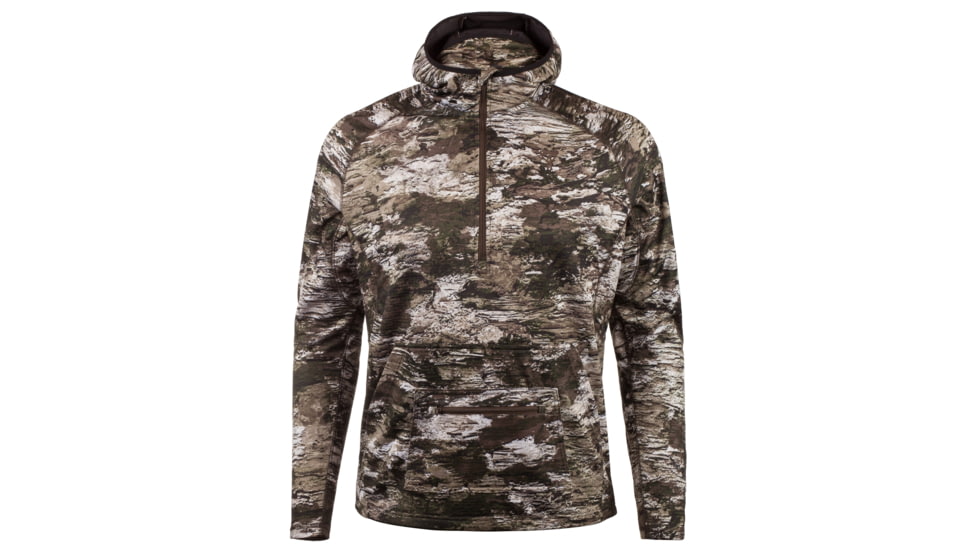 Huntworth Shelton Performance 1/2 Zip Hoodie w/ Facemask - Mens, Tarnen, 4XL, E-9373-TRN-4XL